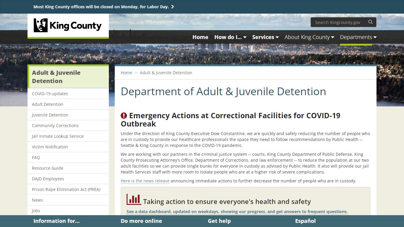 Department of Adult & Juvenile Detention - King County